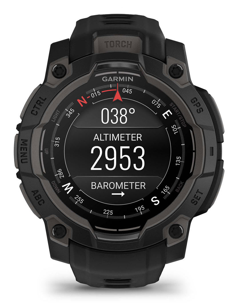 Smartwatch Instinct 3 45 mm, AMOLED Black with black band "010-02936-00"