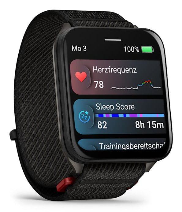Smartwatch Venu X1 Black with Slate Titanium Caseback and Black ComfortFit Nylon Band "010-02980-02"