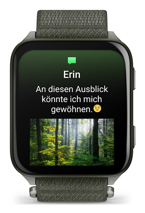 Smartwatch Venu X1 Moss with Titanium Caseback and Moss ComfortFit Nylon Band "010-02980-03"