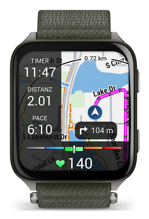 Smartwatch Venu X1 Moss with Titanium Caseback and Moss ComfortFit Nylon Band "010-02980-03"