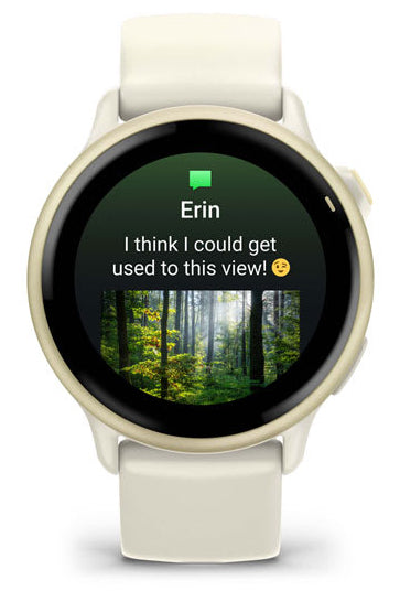 Ceas Garmin vivoactive 6 Bone/Lunar Gold "010-02985-01"