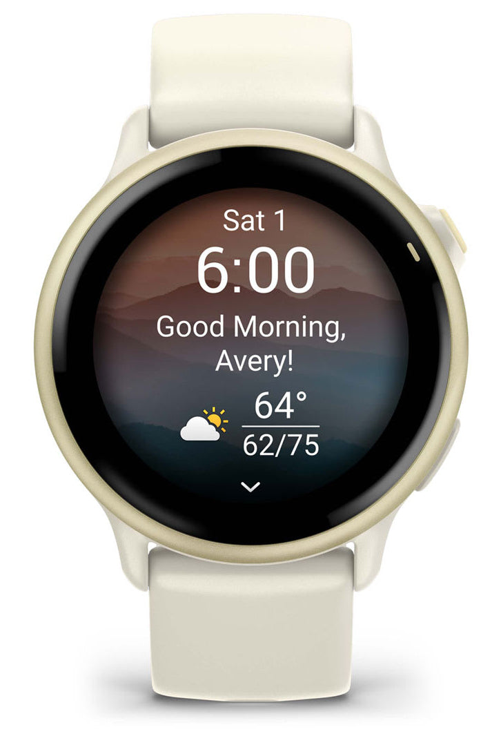 Ceas Garmin vivoactive 6 Bone/Lunar Gold "010-02985-01"