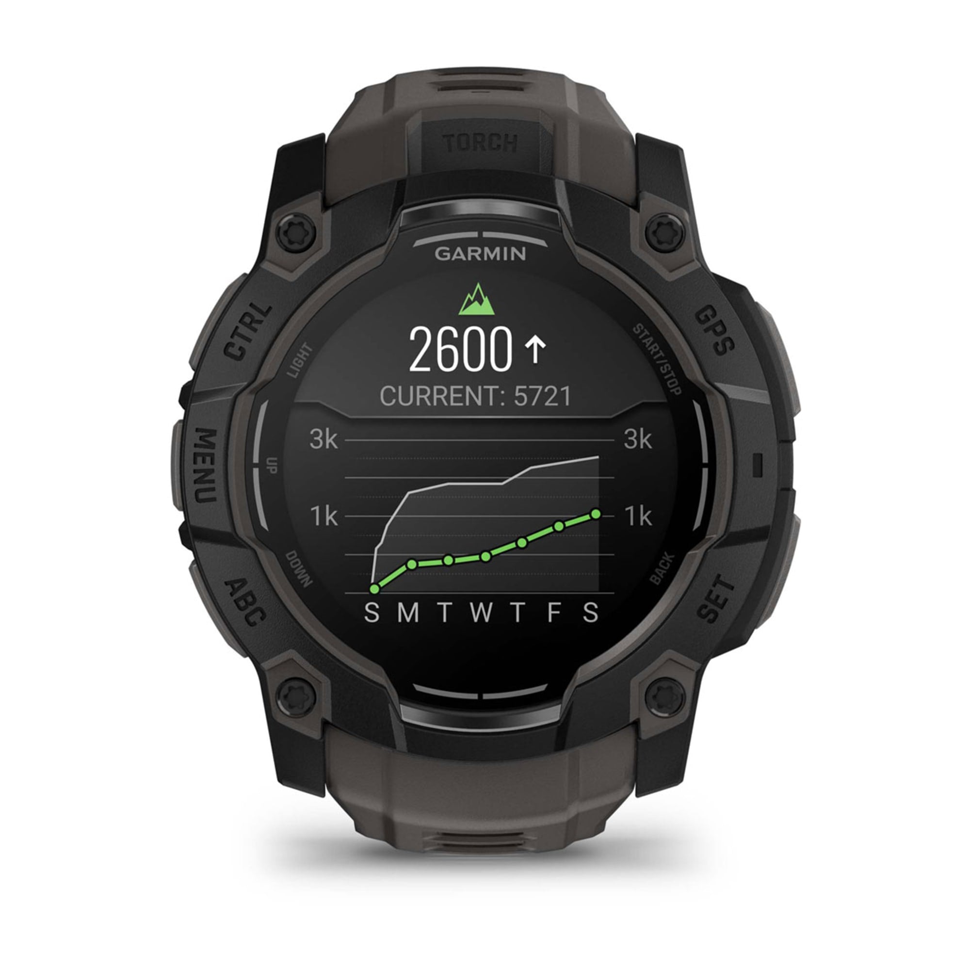 Smartwatch Instinct 3 50 mm, AMOLED Black with Charcoal Band "010-03020-00"