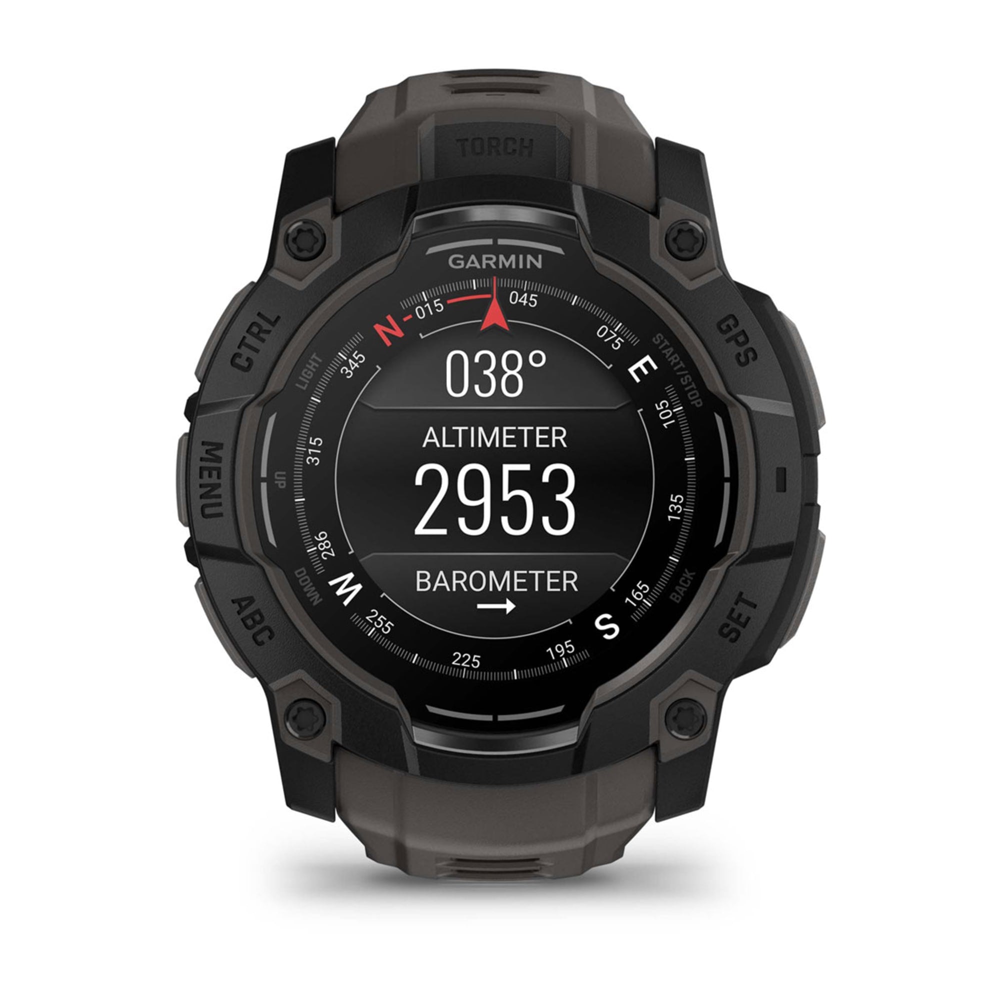 Smartwatch Instinct 3 50 mm, AMOLED Black with Charcoal Band "010-03020-00"