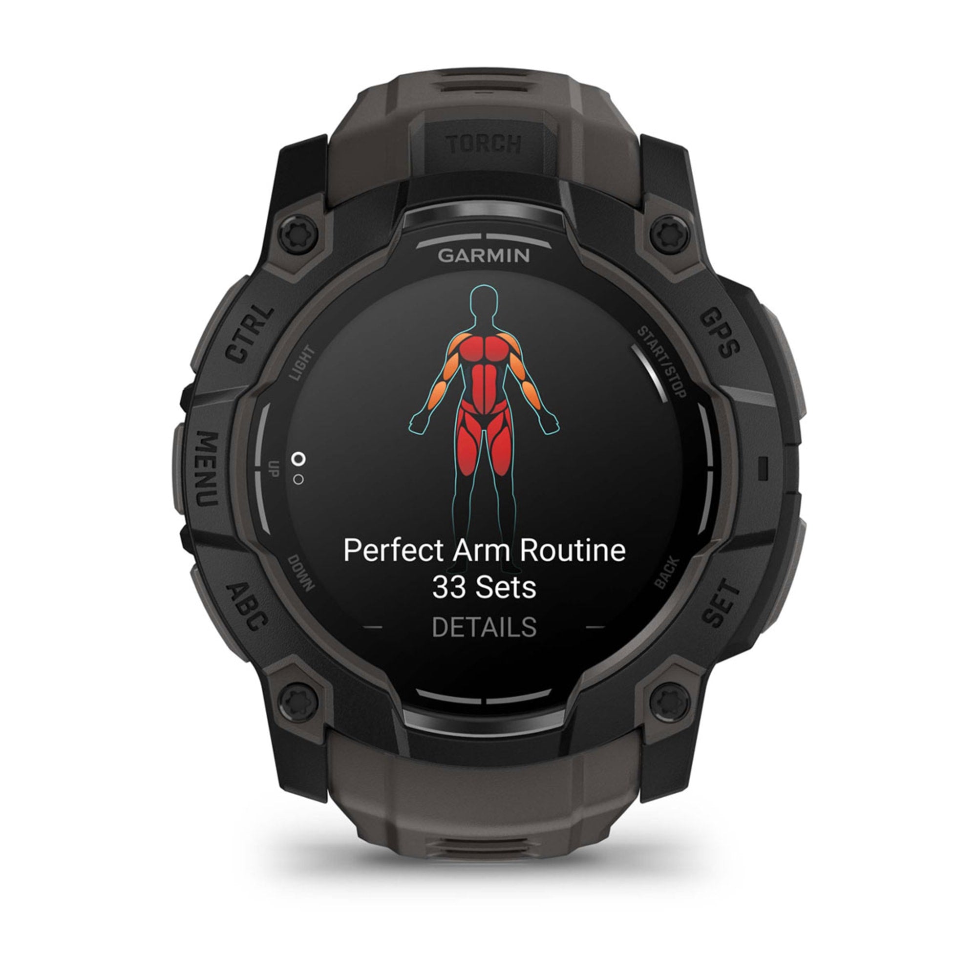 Smartwatch Instinct 3 50 mm, AMOLED Black with Charcoal Band "010-03020-00"