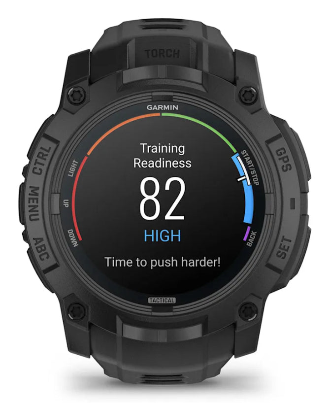 Smartwatch Instinct 3 50 mm AMOLED Tactical Edition Black with Black Band "010-03020-50"