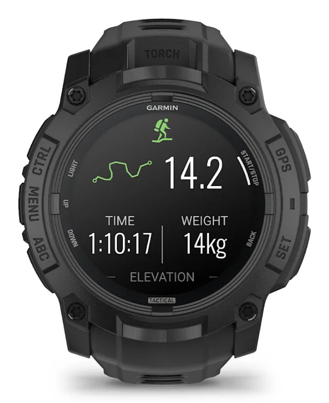 Smartwatch Instinct 3 50 mm AMOLED Tactical Edition Black with Black Band "010-03020-50"