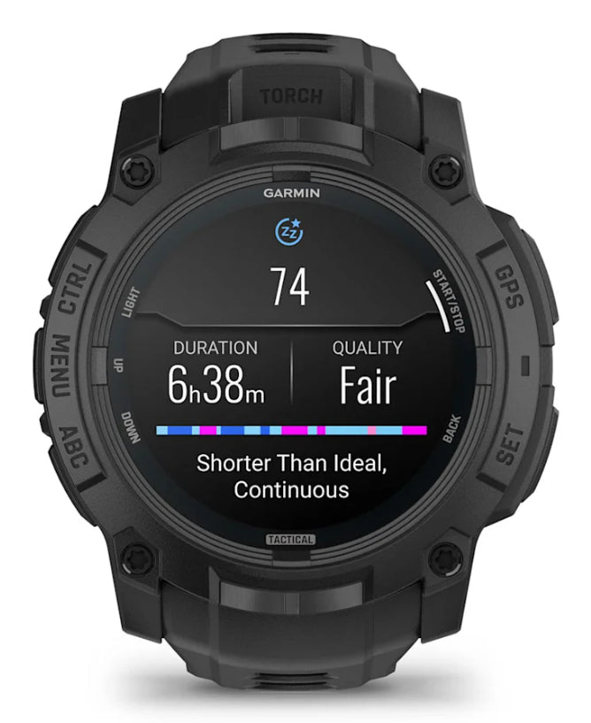 Smartwatch Instinct 3 50 mm AMOLED Tactical Edition Black with Black Band "010-03020-50"