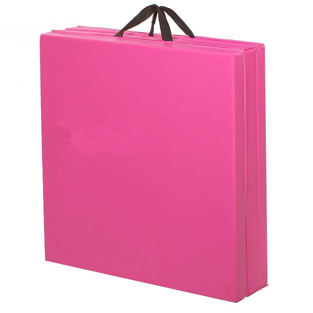Saltea fitness groasa pentru antrenamente gimnastica, pliabila, 180x60x5cm, roz