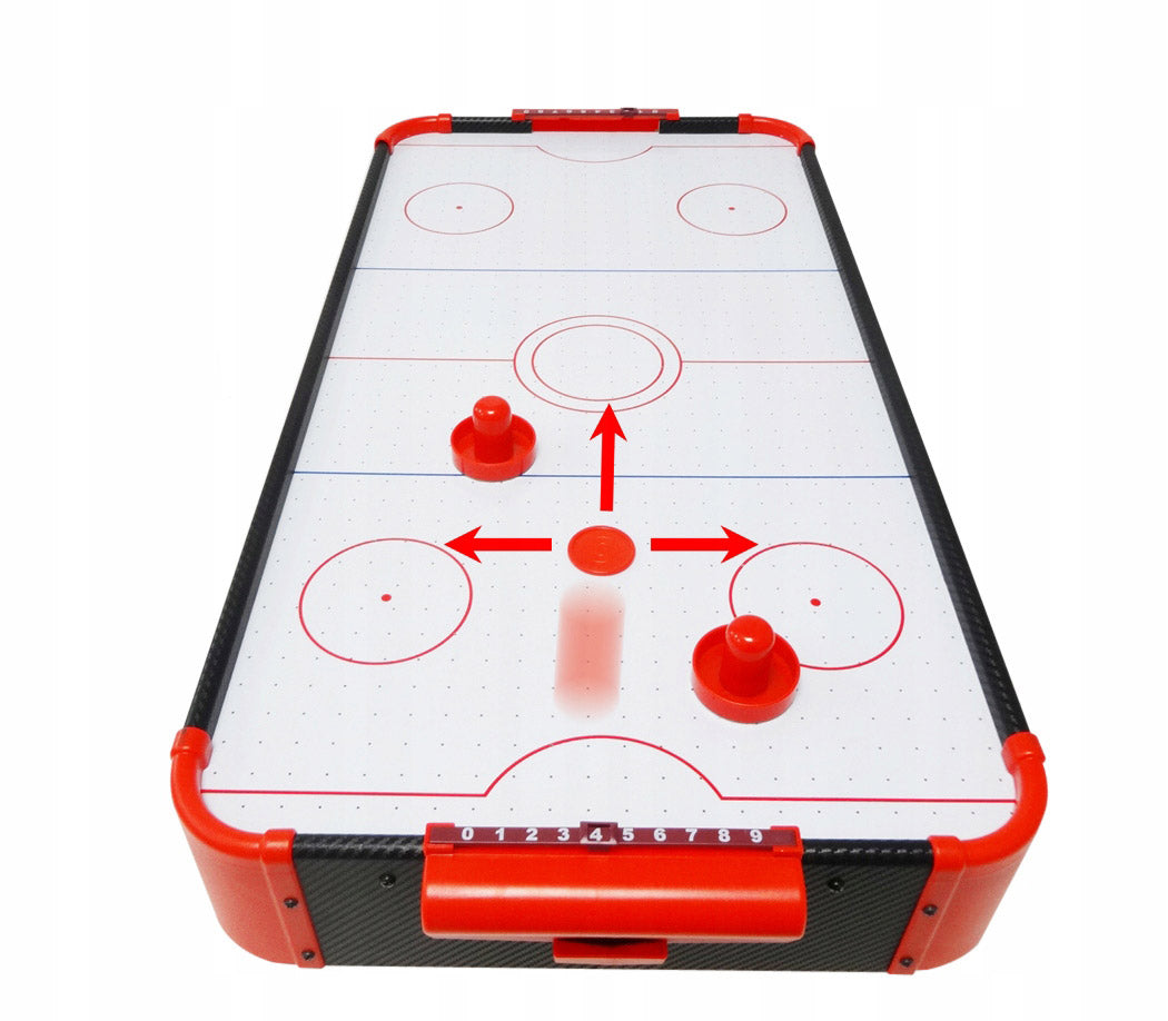 Joc de masa Air Hockey, pentru copii, 2 pucuri si 2 crose, 85x42x23cm