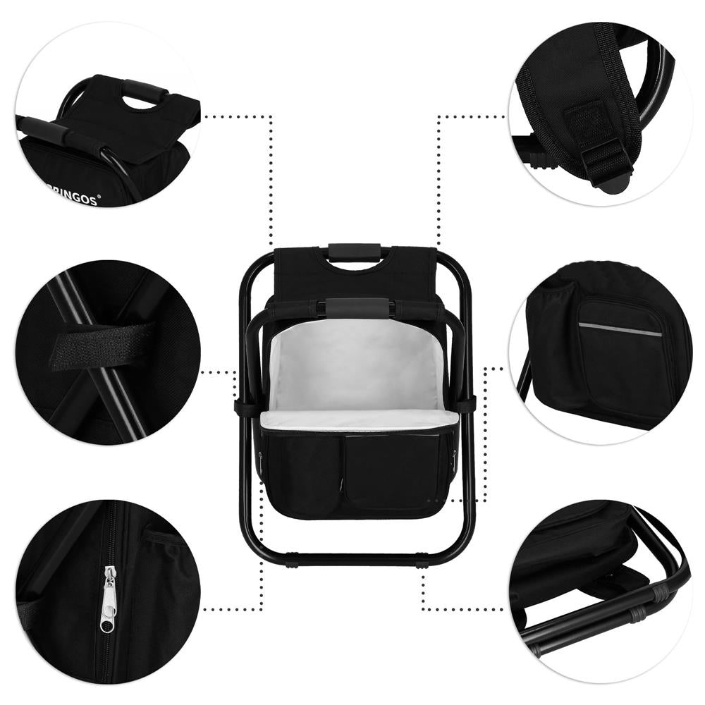 Scaun de drumetie pliabil tip rucsac pentru camping, izopren, sarcina 100kg