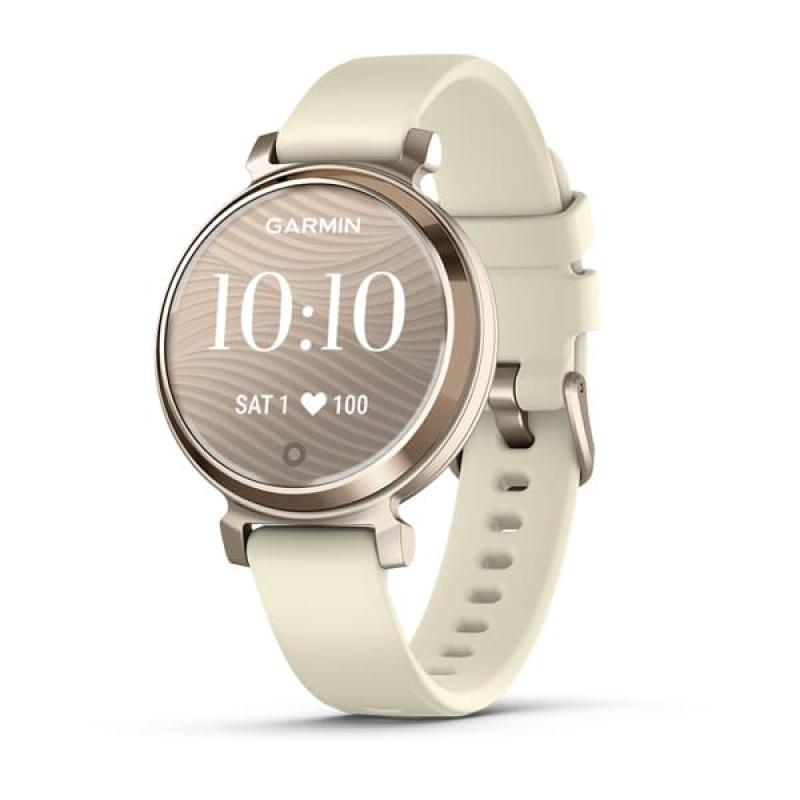Garmin Lily 2, EURC, Cream Gold/Coconut, Silico