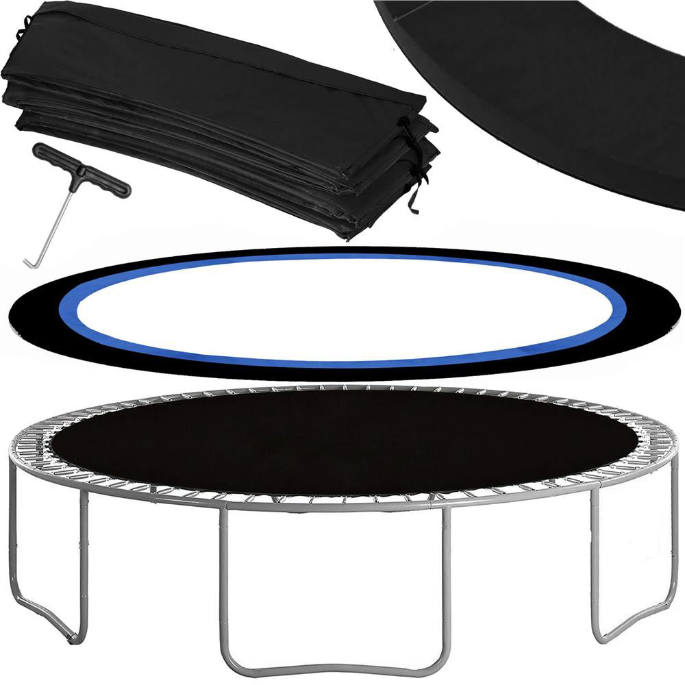 Trambulina Black, cu scara si plasa de protectie exterioara, 180 cm, 120kg - 17
