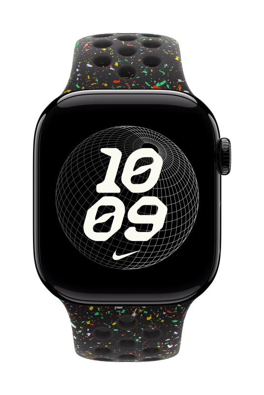 Aw Band 42MM Nike Sport Mdnt Blk M/l (Curea pentru Apple Watch 42MM Midnight Black Nike Sport Band - M/l)