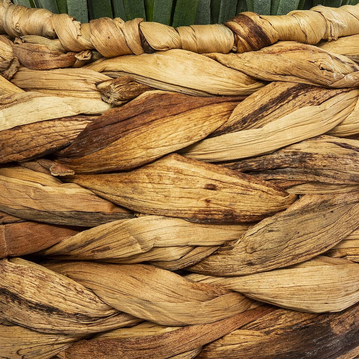Planta decorativa Atmosphera, iarba in ghiveci impletit, 18x46 cm, maro natur