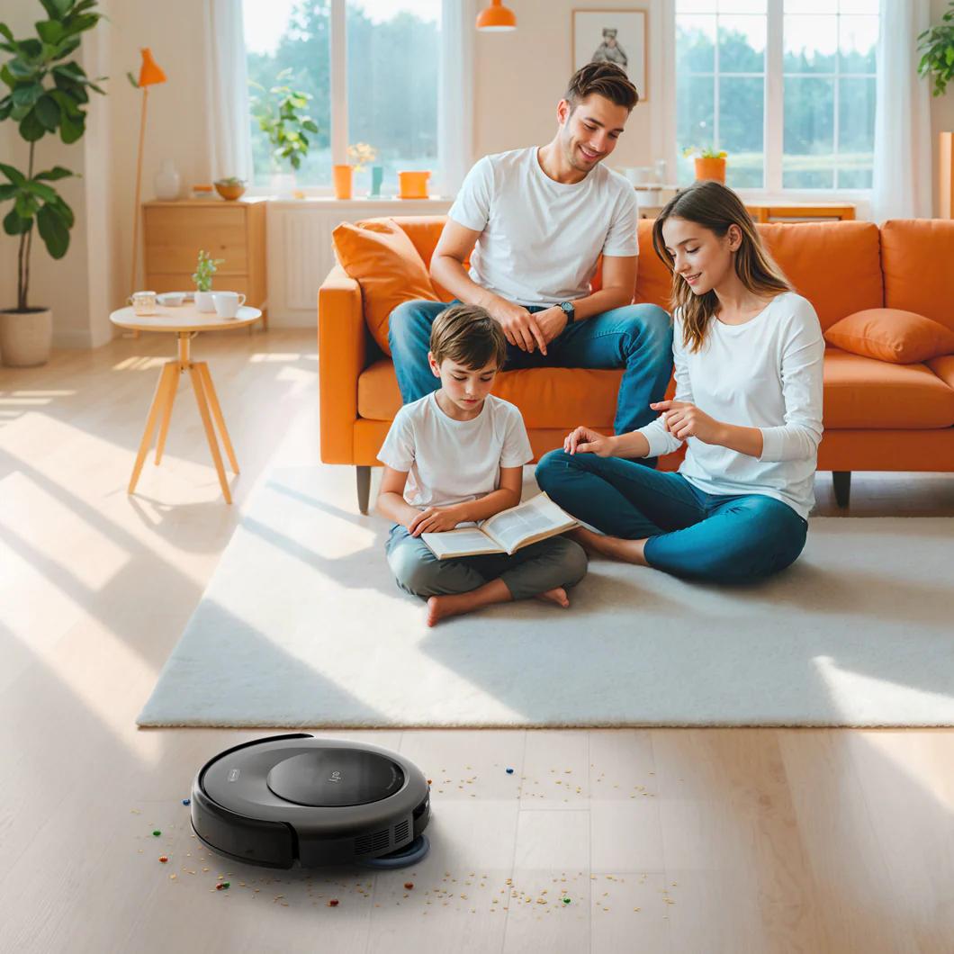 Robot All-in-One Anker "eufy Omni C20", 7.000 Pa, aspirare uscata si umeda, Wi-Fi, multi-suprafete, volum rezervor 3.1L, negru, "T2280G11" - 0194644209216
