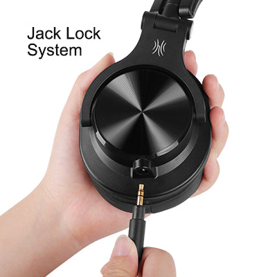 Casca OneOdio cu fir detasabil, tip over ear, utilizare profesionala, DJ, conectare prin Jack 3.5 mm | Jack 6.35 mm, difuzor 40 mm, impedanta 32 Ohm, negru | rosu, "A71-Red"