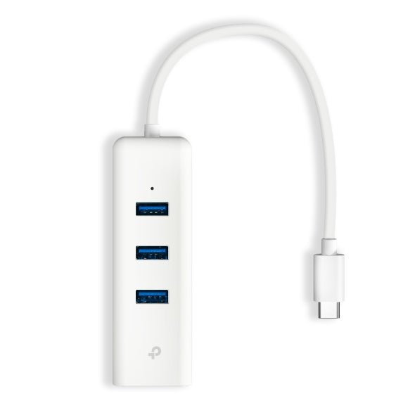 ADAPTOR RETEA TP-LINK , extern, USB Type-C, port RJ-45 | USB 3.0 x 3, 1000 Mbps Gigabit LAN, "UE330C"