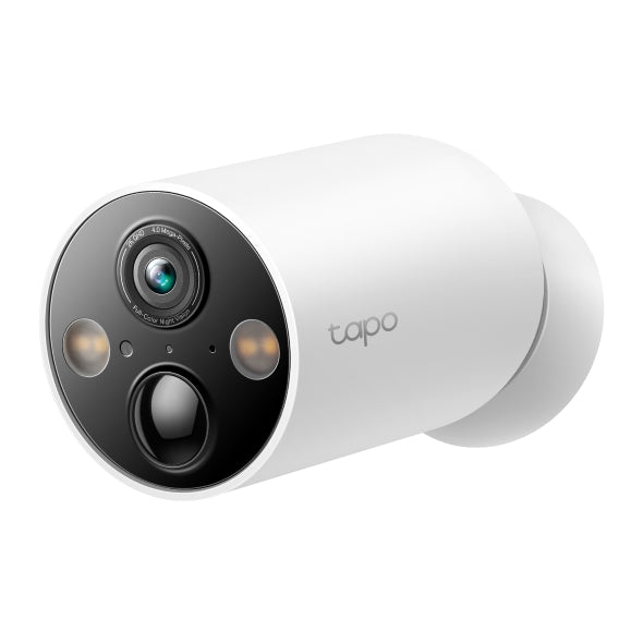CAMERA IP Exterior cu acumulator TP-LINK, IP66, dist. IR 15 m, tip lentila fixa 3.15 mm, 3 Mpx rezolutie 2K, wireless, microfon, carcasa plastic, necesita HUB, "Tapo C425"