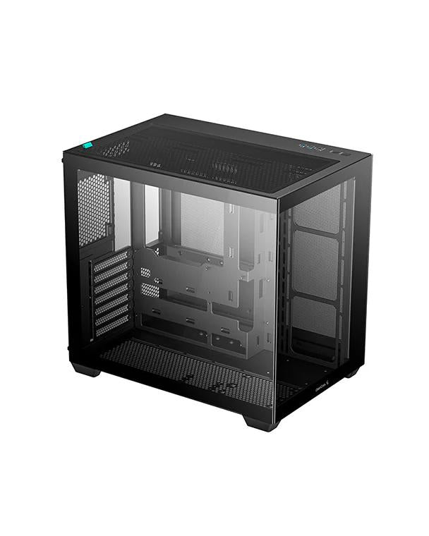 CARCASA DeepCool "CG530", middle tower, gaming, fara sursa, suporta 14xfan, , PSU shroud, USB 2.0 x 1, USB 3.2 gen1 x 2, audio+mic, 7 sloturi expansiune, negru, "R-CG530-BKNDA0-G-1"