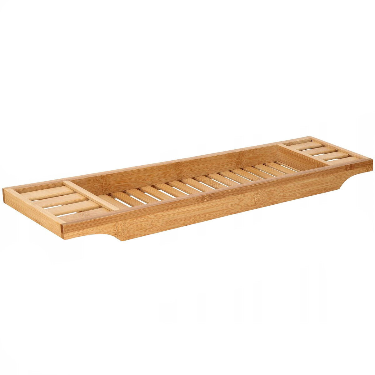 Raft cu tava pentru cada din bambus natural Sersimo 1022, fixa, 70x15cm