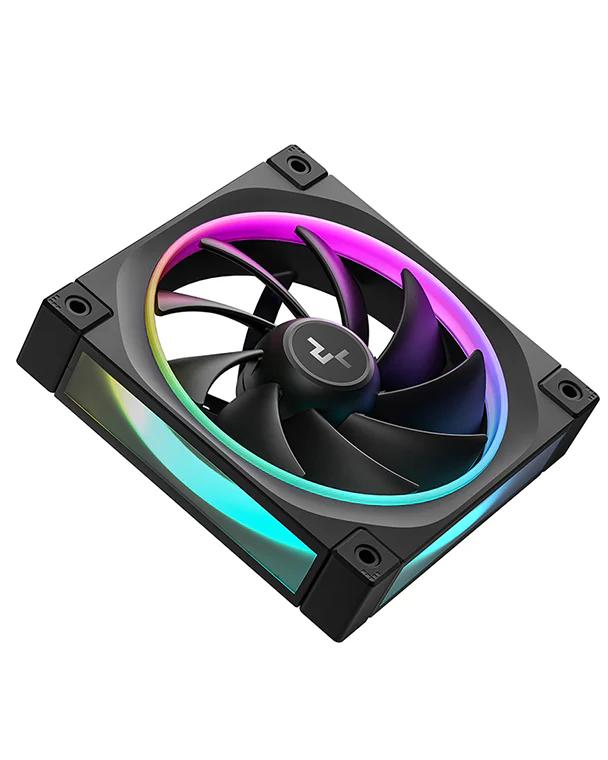 Set 3 ventilatoare DeepCool "FL12R 3IN1", 120mm, 500-2150 RPM, FDB, 55 cfm, , 4pin PWM, negru, "R-FL12R-BKAPN3-G" - 6933412785132