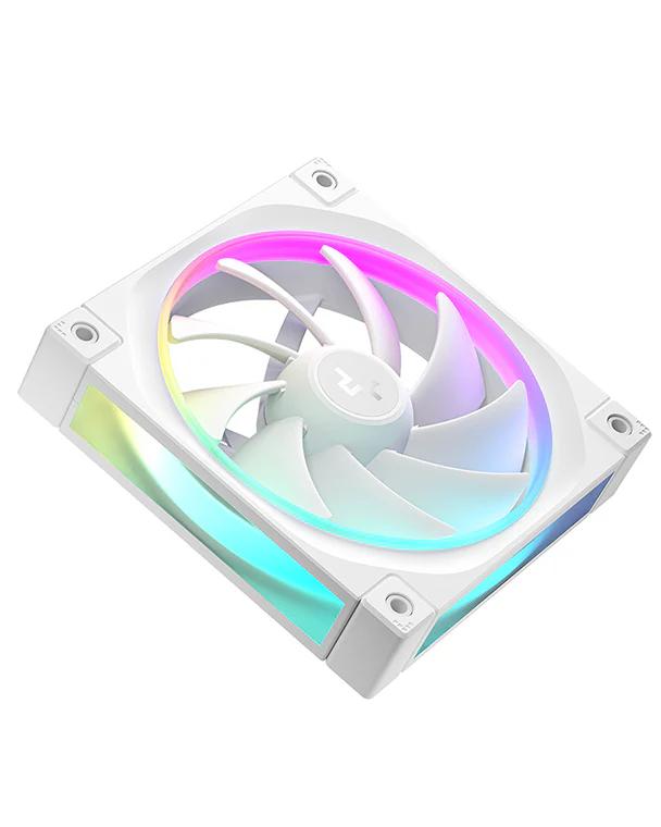 Set 3 ventilatoare DeepCool "FL12R WH 3IN1", 120mm, 500-2150 RPM, FDB, 55 cfm, , 4pin PWM, alb, "R-FL12R-WHAPN3-G" - 6933412785149