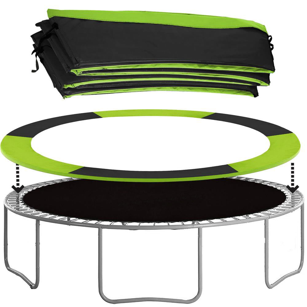 Protectie arcuri pentru trambulina cu diametrul de 366 cm, Verde si Negru