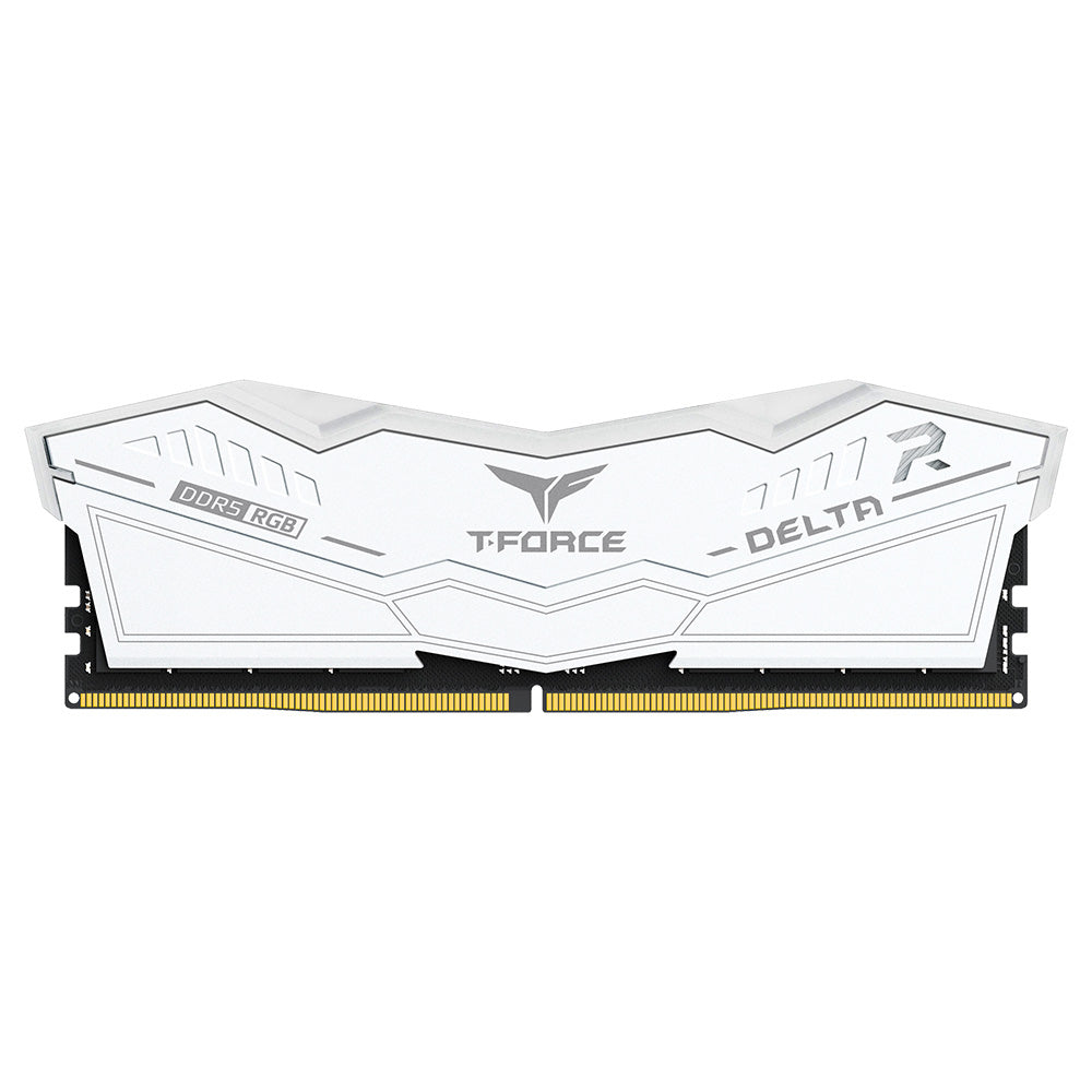 MEMORIE DDR TeamGroup T-FORCE DELTA RGB DDR5 Gaming 32GB frecventa 6400 Mhz (kit 2 x 16GB) CL40, radiator, retail, alb