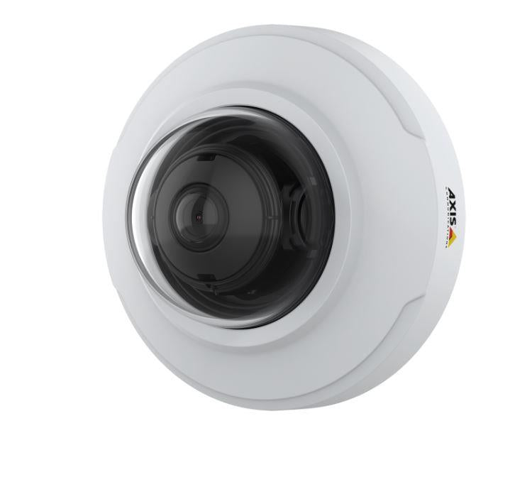CAMERA IP Axis, dome pt. interior | exterior, dist. IR nespecificat,  tip lentila fixa 2.4 mm, 4 Mpx, PoE, slot SD card, "02374-001"  (timbru verde 0.8 lei)