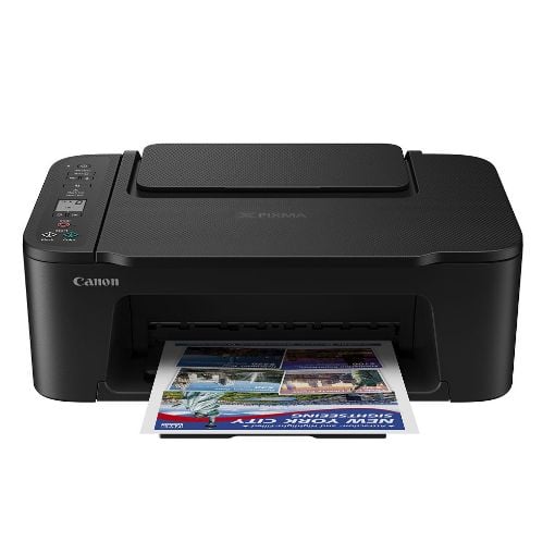 Multifunctional InkJet Color Canon TS3750i, A4, Functii: Impr.|Scan.|Cop., Viteza de Printare Monocrom: 7.7ppm, Viteza de printare Color 4ppm, Conectivitate:USB|WIFI, Duplex:Nu, ADF:Nu Negru (incl.TV 8lei) 
