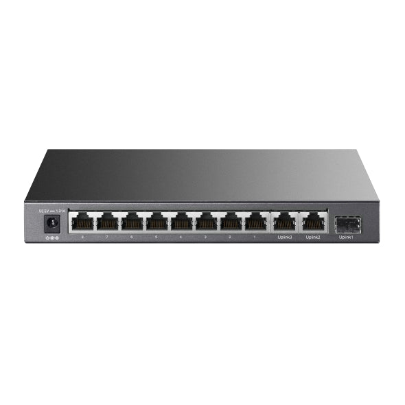 Switch POE+ TP-Link 8-Port 10/100Mbps + 3-Port Gigabit Desktop Switch with 8-Port PoE+, carcasa metalica "TL-SL1311P"