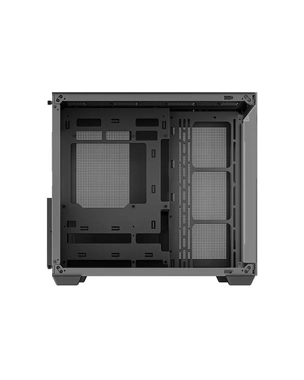 CARCASA DeepCool "CG530", middle tower, gaming, fara sursa, suporta 14xfan, , PSU shroud, USB 2.0 x 1, USB 3.2 gen1 x 2, audio+mic, 7 sloturi expansiune, negru, "R-CG530-BKNDA0-G-1"