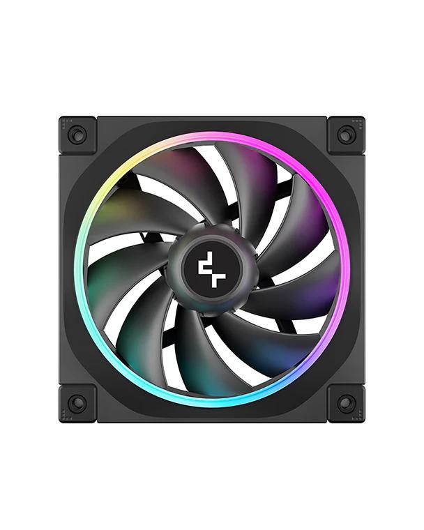 Set 3 ventilatoare DeepCool "FL12R 3IN1", 120mm, 500-2150 RPM, FDB, 55 cfm, , 4pin PWM, negru, "R-FL12R-BKAPN3-G" - 6933412785132
