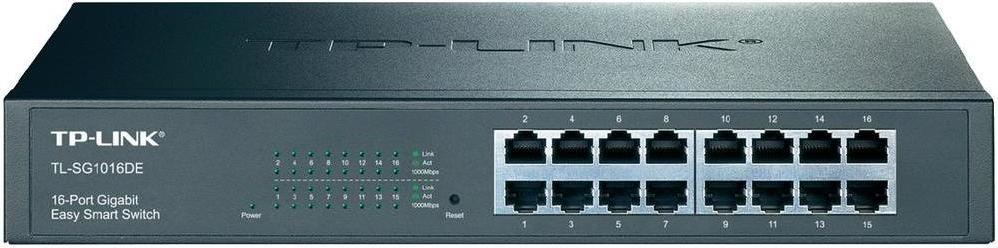 SWITCH TP-LINK 16 porturi Gigabit, carcasa metalica, rackabil "TL-SG1016DE"