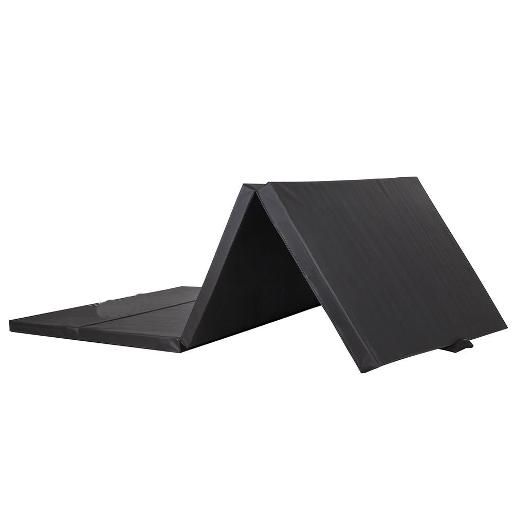 Saltea fitness groasa, dimensiune XXL, pentru antrenamente gimnastica, 240x120x5 cm, negru