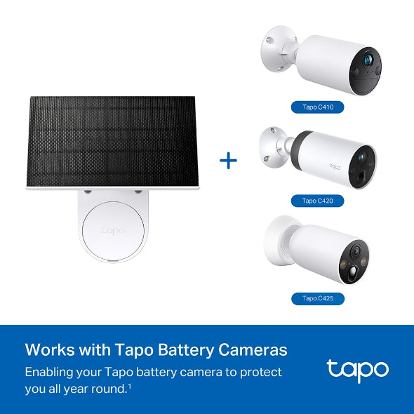 PANOU SOLAR TP-Link, pentru camerele IP Tapo cu acumulator, putere 2.5W, IP 65, "Tapo A201"