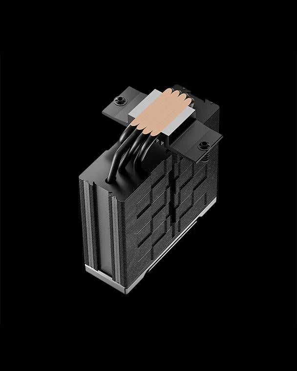COOLER DeepCool "AK400 G2" skt. Intel si AMD, racire cu aer, vent. 120mm, 2000 rpm, 4 heatpipies, inaltime 156mm, top cover lemn, negru,"R-AK400G2-BKNNMN-GJD"