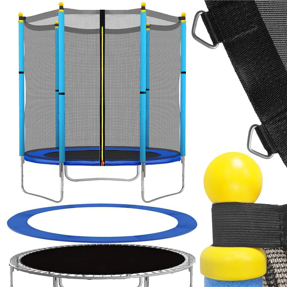 Trambulina Blue, cu plasa de protectie exterioara, 140 cm - 4