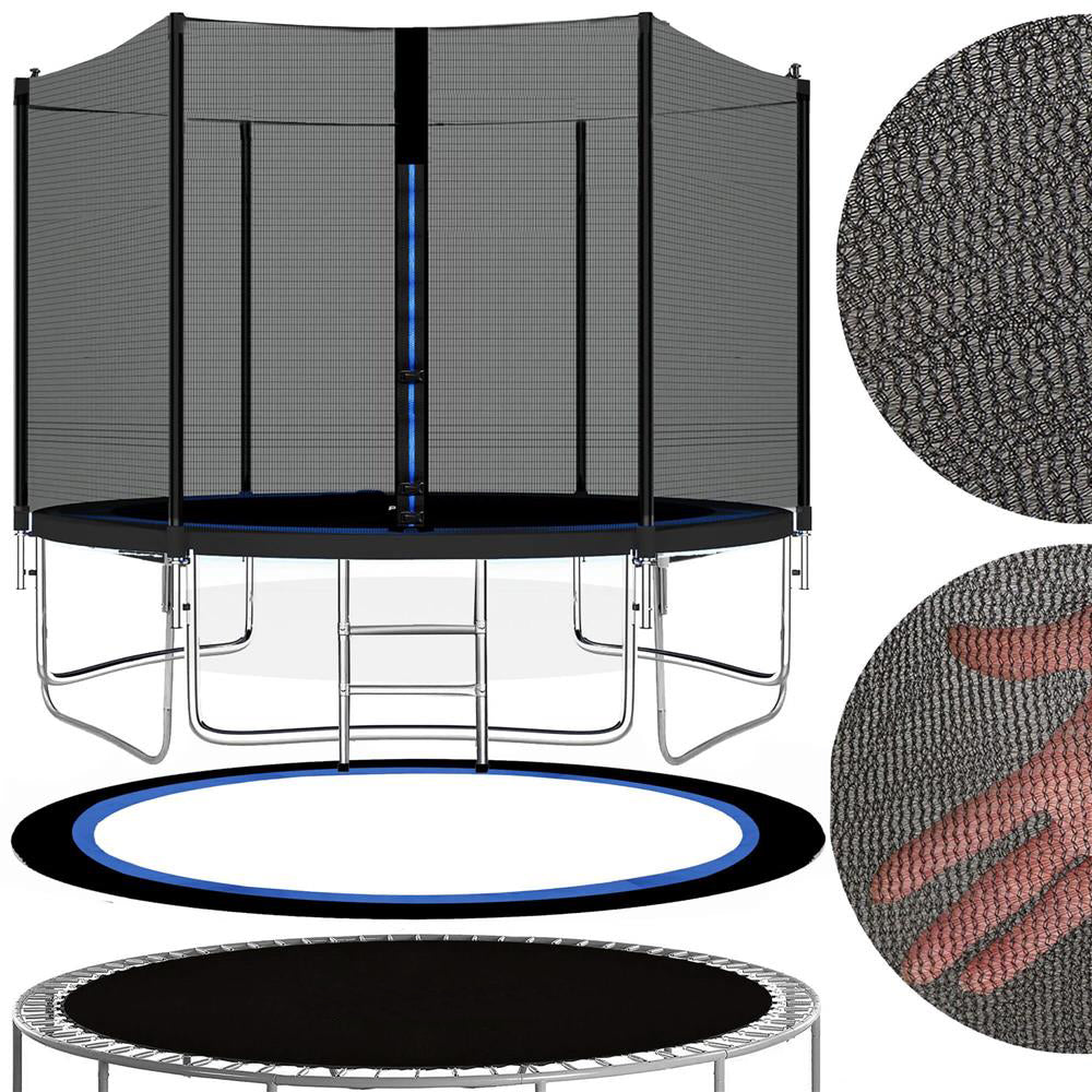 Trambulina Black, cu scara si plasa de protectie exterioara, 180 cm, 120kg - 4