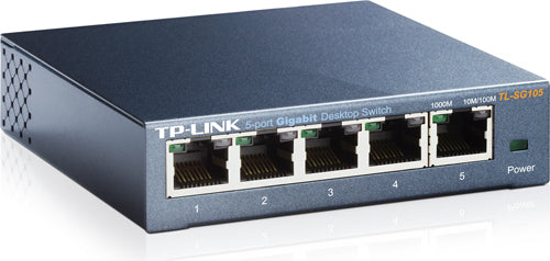 SWITCH TP-LINK 5 porturi Gigabit. carcasa metalica "TL-SG105"
