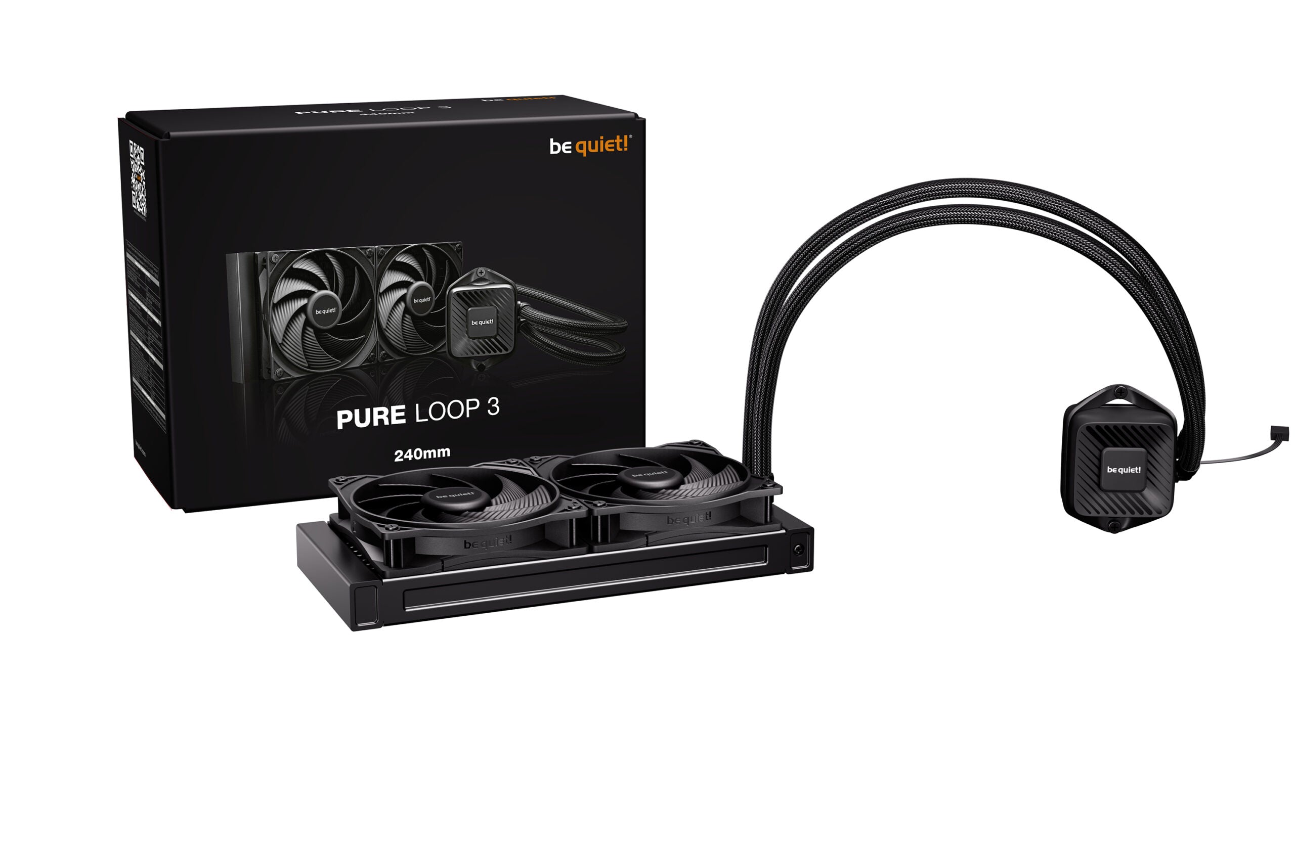 COOLER be quiet "PURE&nbsp;LOOP 3", skt. LGA1851, LGA 1700, AM4, AM5, racire cu lichid, 2 x 120mm, 2100 RPM, negru "BW027EU"