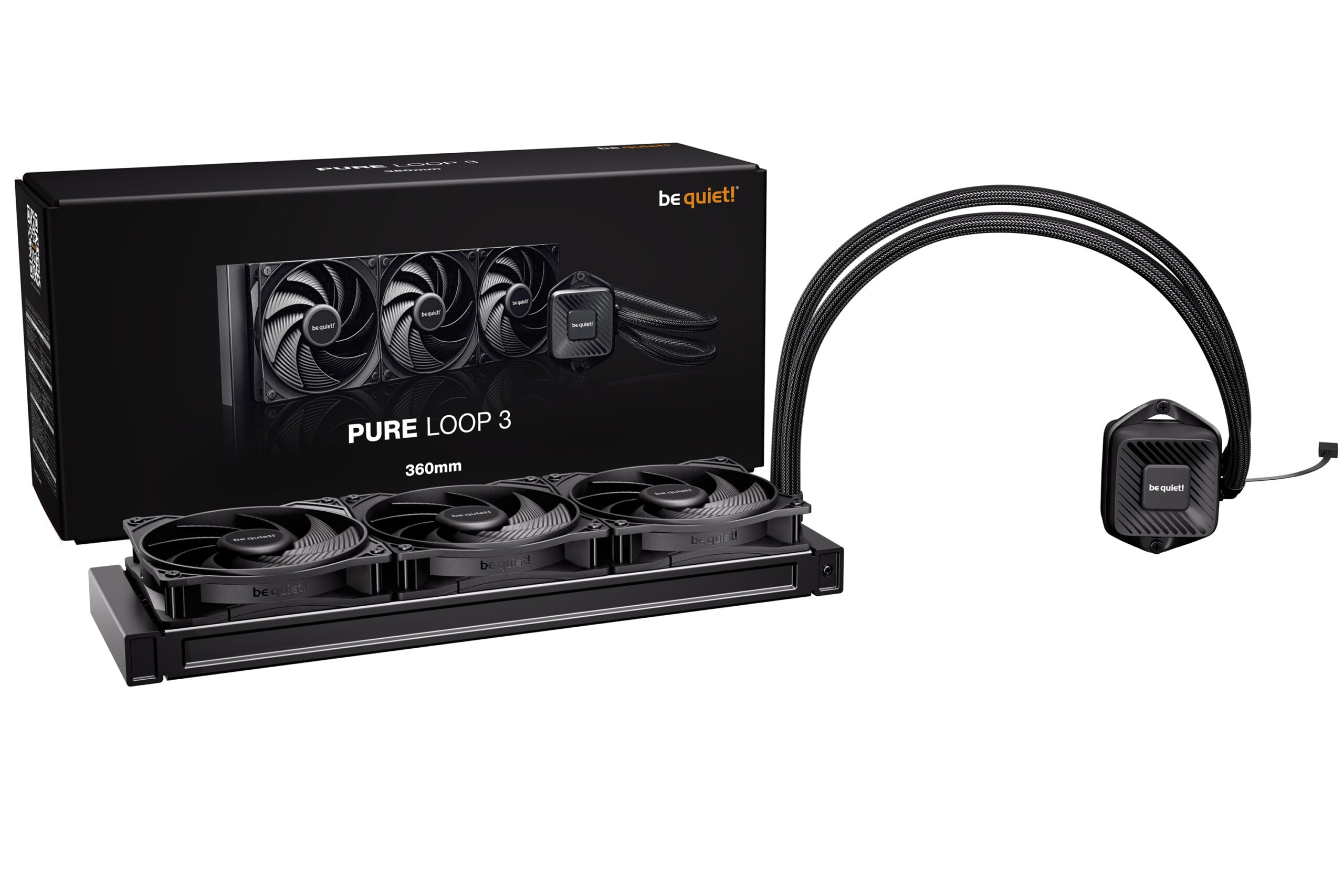 COOLER be quiet "PURE&nbsp;LOOP 3", skt. LGA1851, LGA 1700, AM4, AM5, racire cu lichid, 3 x 120mm, 2100 RPM, negru "BW029EU"