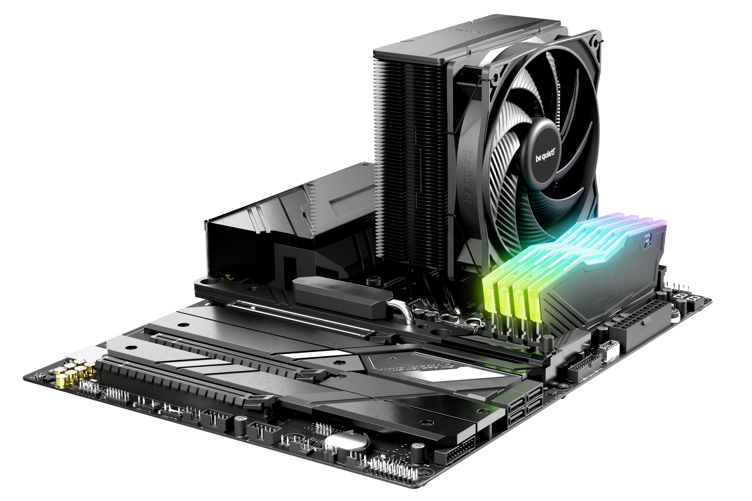 COOLER be quiet "Pure Rock 3 Black" skt. Intel si AMD, racire cu aer, vent. 120mm, 2000 rpm, 4 heatpipes, inaltime 154mm, "BK039"