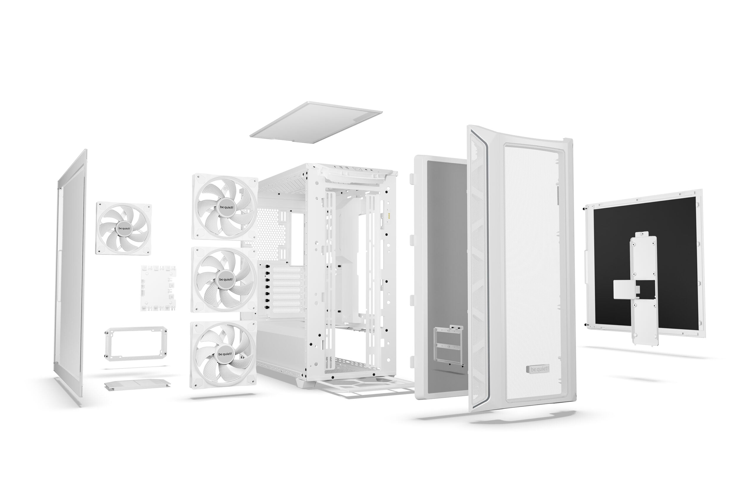 CARCASA be quiet "Shadow Base 800 FX", middle tower, gaming, fara sursa, PSU shroud, 7 sloturi expansiune, alb, "BGW64"