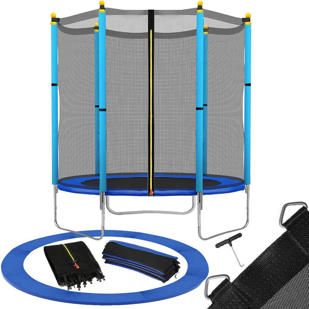 Trambulina Blue, cu plasa de protectie exterioara, 140 cm - 5