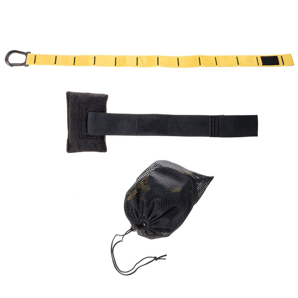 Set sistem suspensie tip TRX, fitness, crossfit sau aerobic, cu sac transport, 250kg