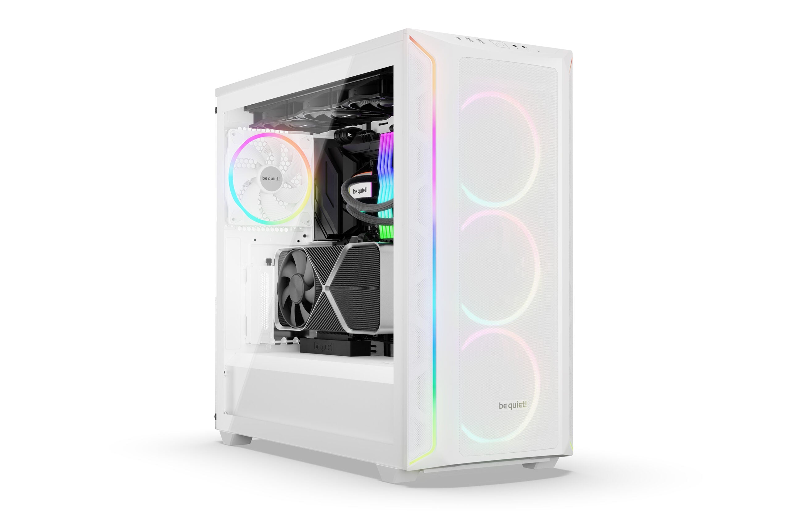 CARCASA be quiet "Shadow Base 800 FX", middle tower, gaming, fara sursa, PSU shroud, 7 sloturi expansiune, alb, "BGW64"