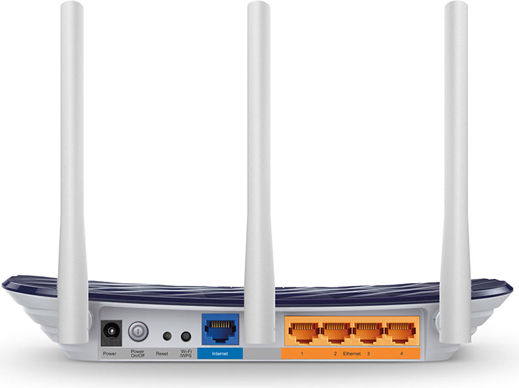 ROUTER TP-LINK wireless 750Mbps, 4 porturi 10/100Mbps, 3 antene externe, Dual Band AC750 "Archer C20"/ 835010 45504898