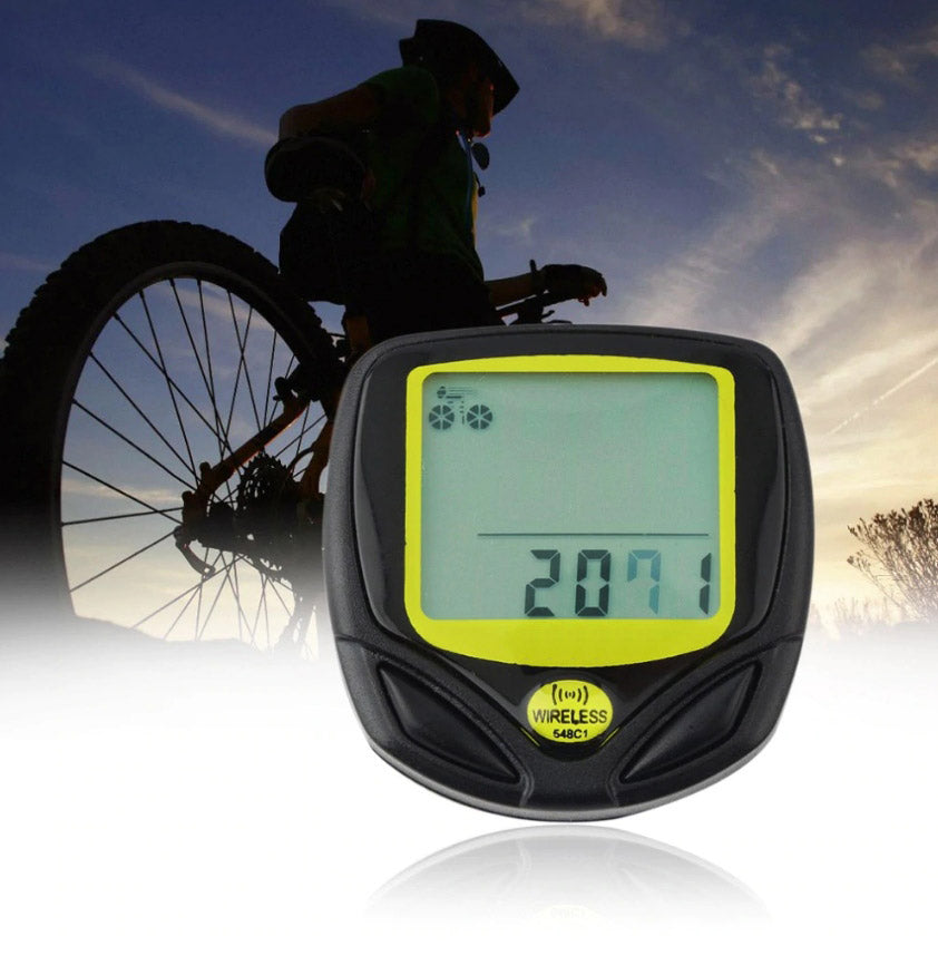 Ciclocomputer vitezometru wireless pentru bicicleta, 14 functii, negru